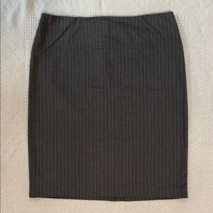 New York & Company Dark Gray Pinstripe Pencil Skirt